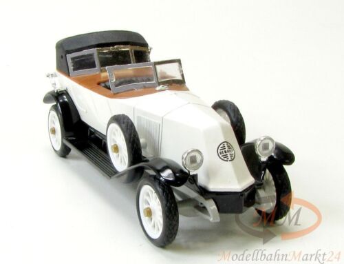 RIO 53 Renault 40 hp Sport Convertible in White/Black/Brown with Top 1:43 Scale - Picture 1 of 1
