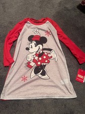 Disney Minnie Mouse Xmas Night Gown-size 6