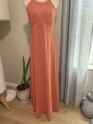 New Women's Prana Calexico Maxi Dress Toasted Terracotta Medium Built In Bra