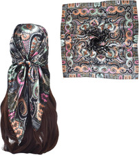 35 Inches Silk Head Scarf-Satin Hair Scarves Silk Bandana Scarf Headscarf for Wo