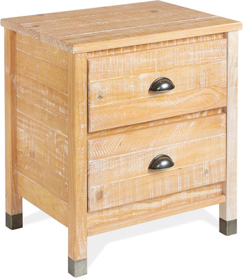 Baja Night Stand / 2 Drawer / Solid Wood / Rustic Bedside Table for Bedroom, Liv