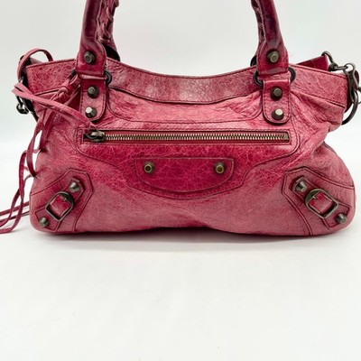 BALENCIAGA The First bag 2way Handbag Red Leather 103208 Y2K