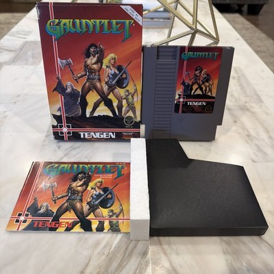 Gauntlet - Nintendo NES Video Game Tengen Black Cartridge Complete CIB