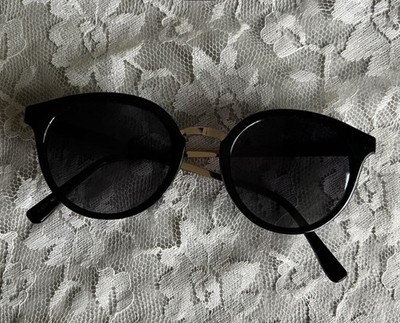 Guess GF0305 Black & Gold Round Sunglasses