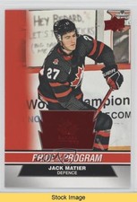 2023 Team Canada Juniors Pride of the Program Red Foil Jack Matier #77 READ bq8