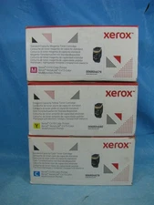 XEROX SET OF 3 C410 STANDARD CAP TONER SET CYAN MAGENTA YELLOW 006R046 C415