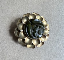 Green Bakelite Pin/Brooch