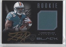 2012 Black Rookie Signature Materials Platinum Prime 32/49 Lamar Miller Auto h3a