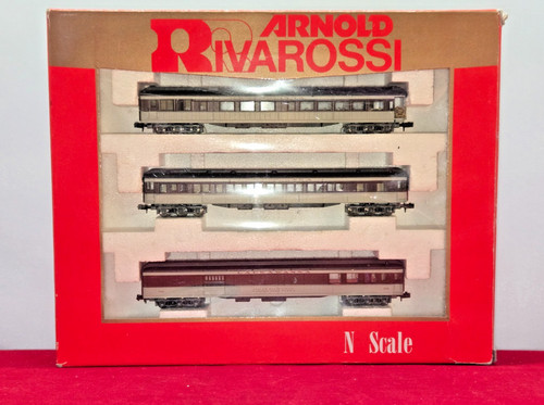 JUEGO DE 3 VAGONES PASAJEROS ARNOLD RIVAROSSI N 0554 LACKAWANA, COCHE #S 678, 325, 732, OB | Zustand: Used