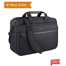 Laptop Bag Laptop Briefcase Fits Up to 17.3 Inch Laptop Expandable Water-Rep...