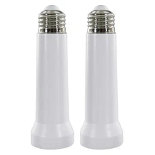 E26 E27 Light Socket Extender 5.3 Inch Bulb Extension Adapter Ceiling Fan