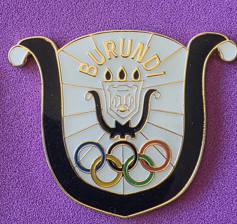 2004 Athens Olympic Pin NOC Team Pin Burundi 