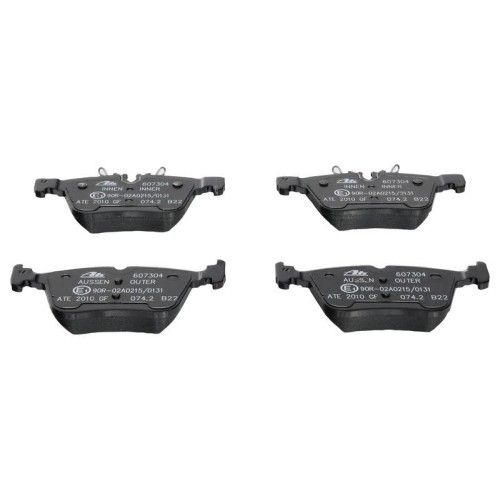Ate 13.0460-7304.2 Bremsbelagsatz Scheibenbremse Hinterachse FüR Mercedes Benz-image