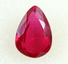 4.95 Carat Natural Pear Utah Beryl Bixbite Red Emerald Gemstone Certified T6495