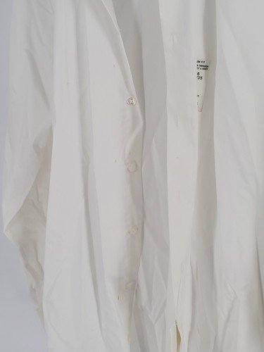 Calvin Klein Dress Shirt Men's L 16 34/35 White Slim Fit Stretch Long Sleeve - Picture 9 of 16