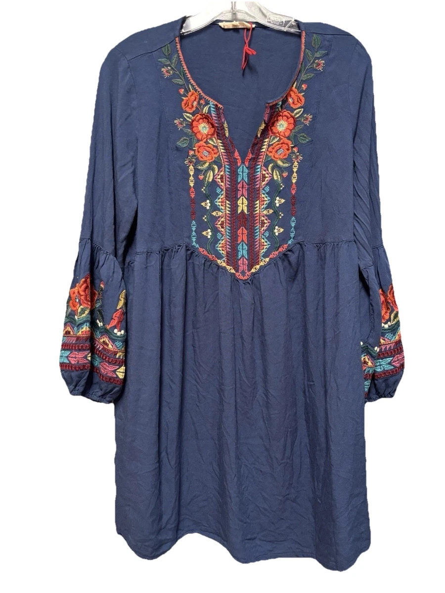 embroidered dress ebay Sophia Embroidered Midi Dress main image 1