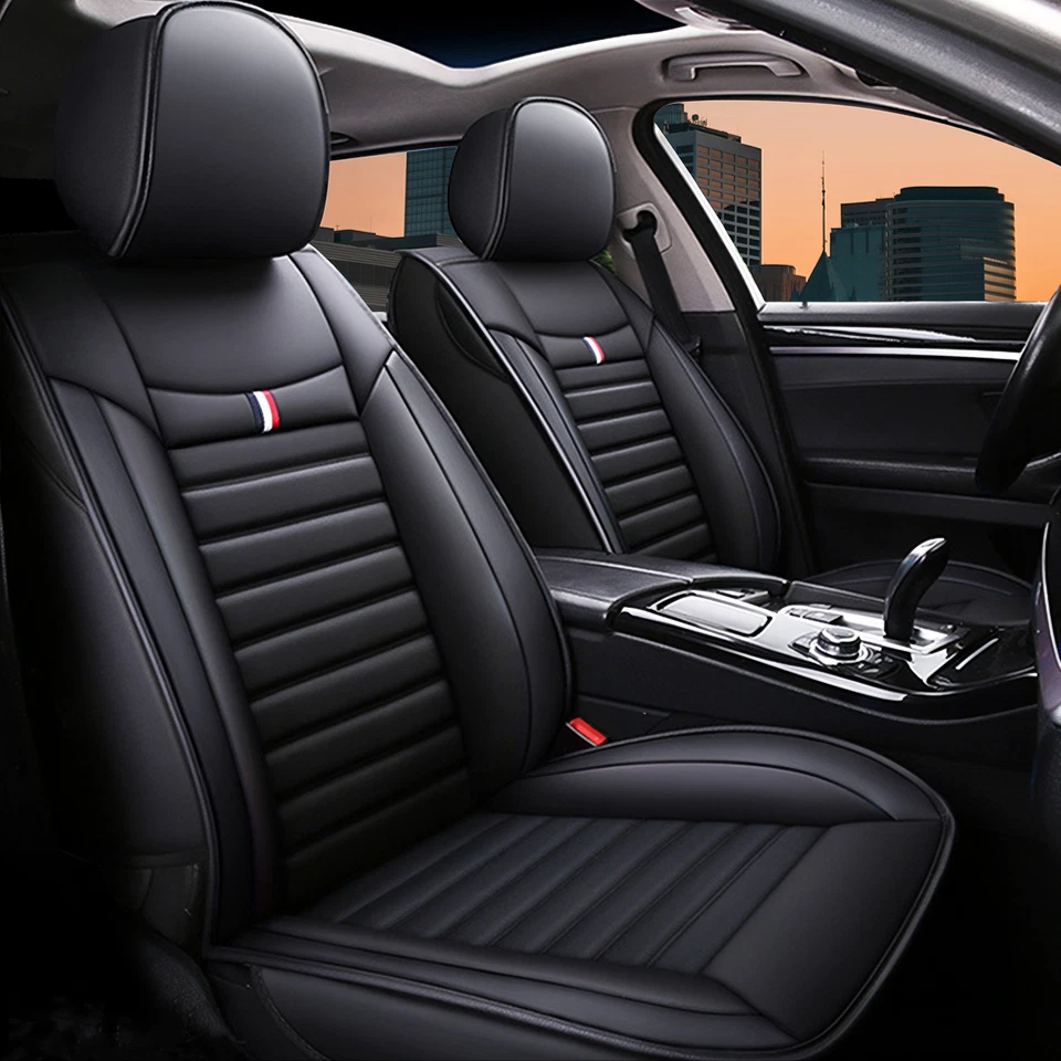 For Skoda Premium Car Seat Covers Protection 5-Seat Waterproof Set Faux Leather - image 2 of 4