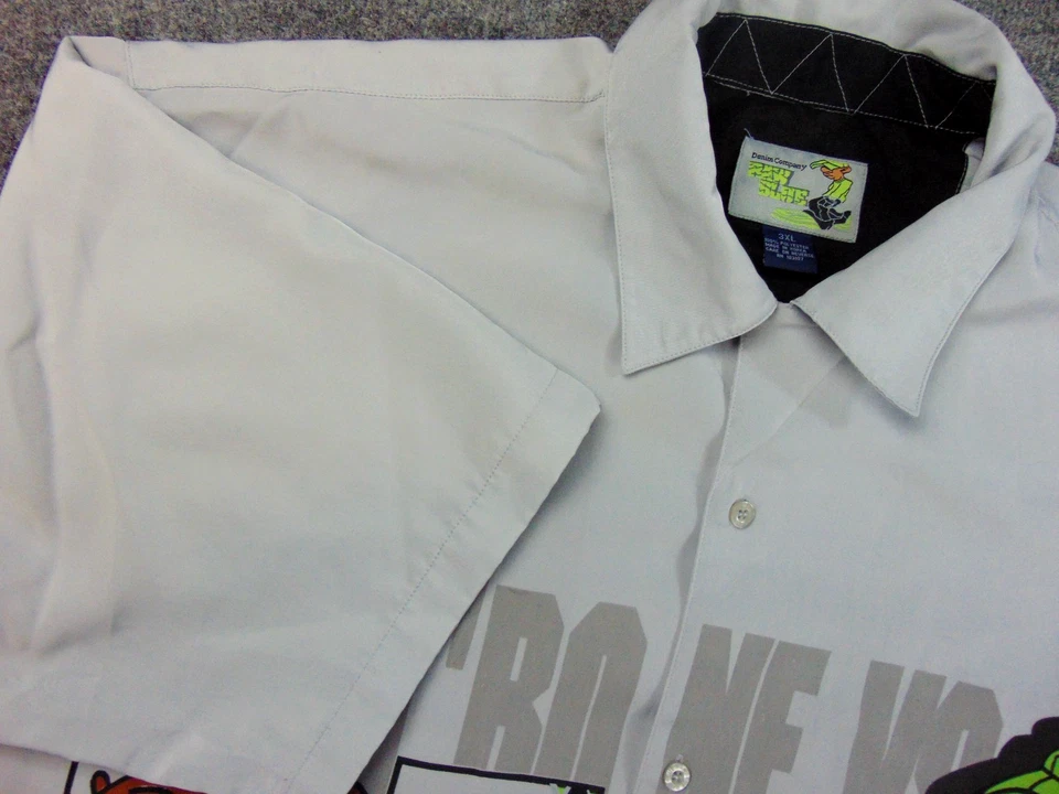 Raw Blue ABR Shirt Mens 3XL White Bulldog Y2K Streetwear Baggy Bulldog - Image 3 of 4