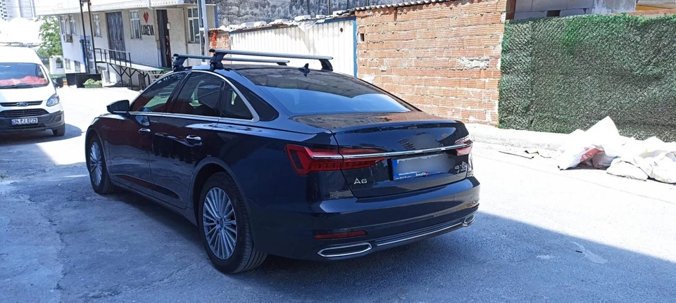 For Audi A6 C8 Sedan 2018-2025 Roof Rack Cross Bars Normal Roof Alu Black - Image 4 of 4