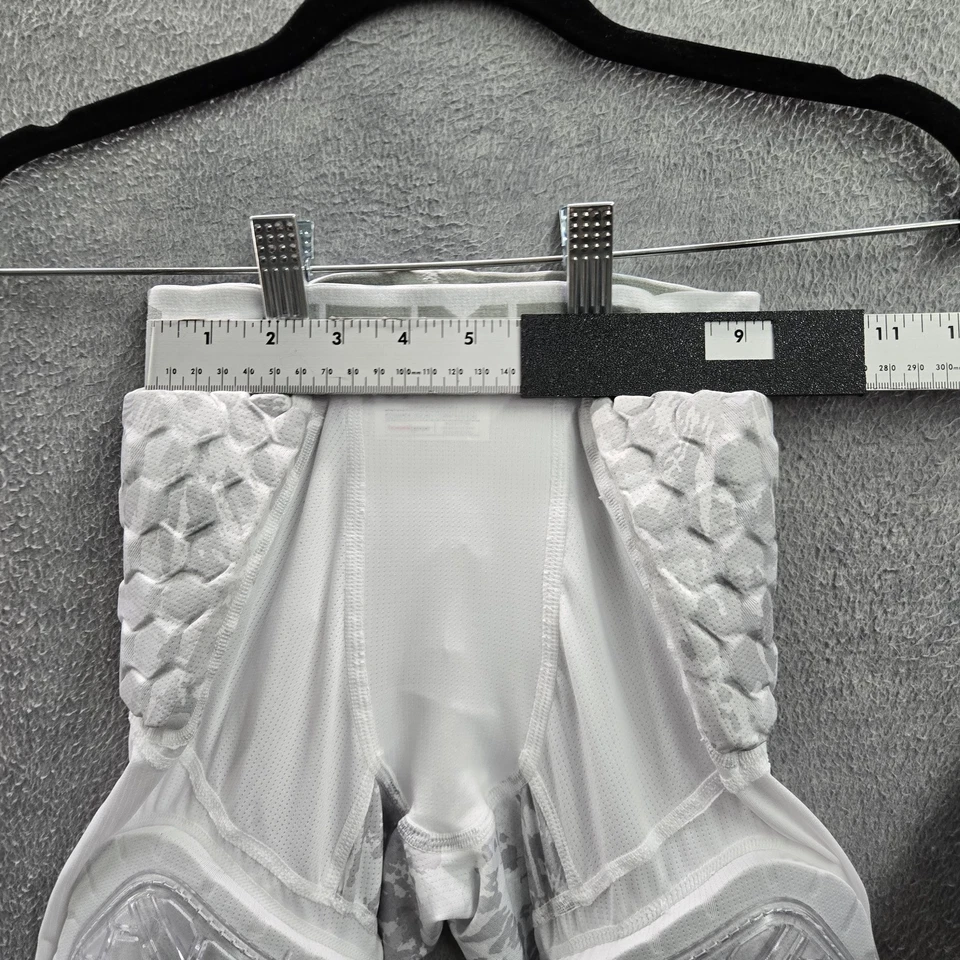 Under Armour Boys Activewear Shorts YL White Football Padded - Image 3 of 4