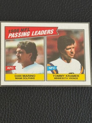 1987 Topps - Dan Marino, Tommy Kramer #227