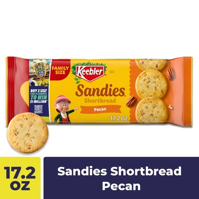 Keebler Sandies Pecan Shortbread Cookies 17.2oz Family Size Pack