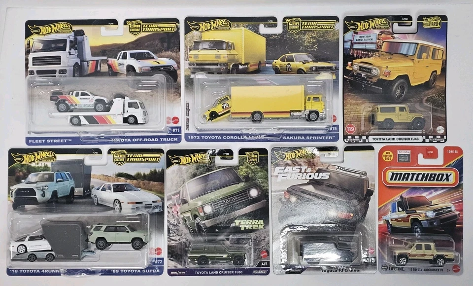 Toyota Hot Wheels & Matchbox super combo lot of 7 - Image 3 of 4