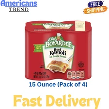 Chef Boyardee Beef Ravioli, 15 oz, 4 Pack