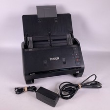 Epson ES-400 Duplex Document Scanner Tested Working USB Power Adapter