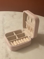 Travel Small Jewellery Organizer Box Pu Leather Carry Jewelry Storage Case Box