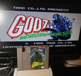 Godzilla Monster of Monsters - Cartucho NES - Probado y Funciona - &iexcl;Ver Capturas de Pantalla!