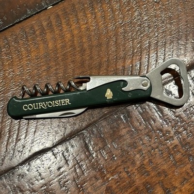 Courvosier Wine Bottle Opener Le Cognac De Napoleon Green Made In France