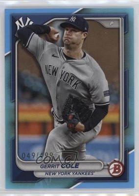 2024 Bowman Sky Blue Border 49/499 Gerrit Cole #60 00ht