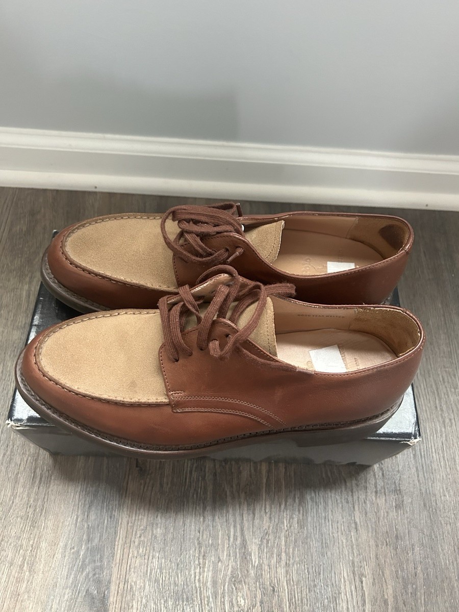 Polo Ralph Lauren Brown Derby Leather Shoes 11 D Goodyear Welted Money Preppy Polo Ralph Lauren x Crockett & Jones Brown Derby Leather  main image 2