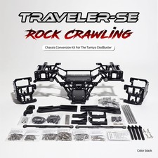 Kit conversione telaio in metallo per Tamiya Clod Buster "TRAVELER-SE" NERO