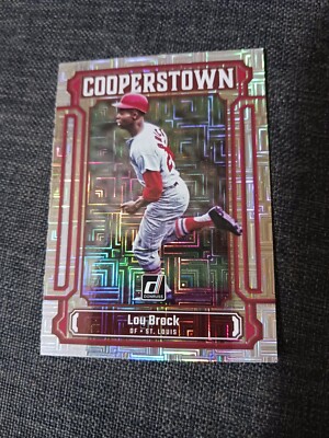 Lou Brock 2023 Donruss Cooperstown Holo Vector #CT2 St. Louis Cardinals