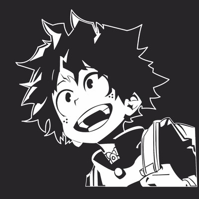 My Hero Academia Izuku Midoriya Deku Anime Decal Sticker For Car