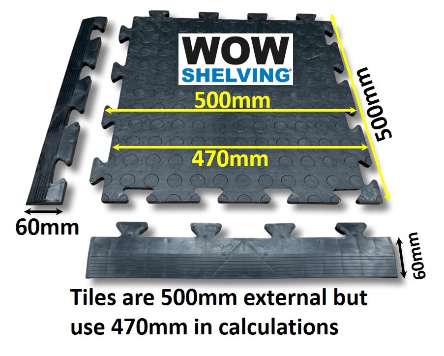 Ramp Edges for Interlocking Floor Tiles Workshop Garage Flooring Heavy ...
