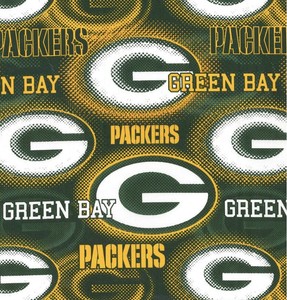 Green Bay Packers Nfl Dot Cotton Fabric 1 Full Yard 36 X 44 Ebay