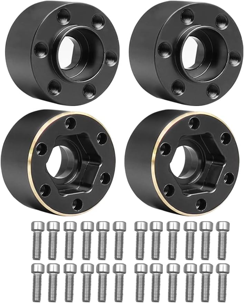 Brass Wheel Hex Hub Extenders Adaptor for 1/10 RC Crawler TRX4 SCX10 Car Upgrade