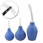 Anal Vaginal Bulb Douche Colonic Irrigation Rubber Enema Bulb Cleaner Kit BLUE