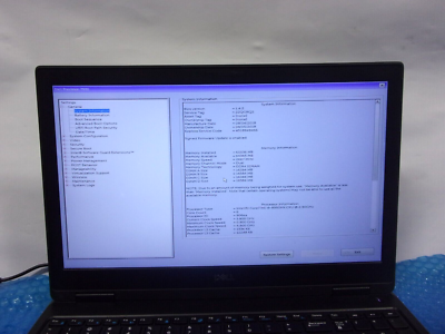 Dell Precision 7530 Intel Core i9-8950HK @2.90GHz 16GB RAM Dell Precision 7530 Intel Core i9-8950HK @2.90GHz 16GB RAM