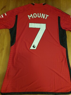 Manchester United Mason Mount #7 Player Issue 2023/24 home shirt s