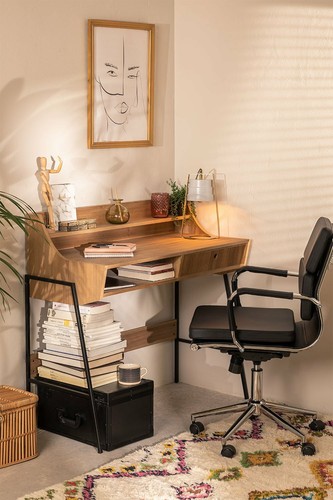 Scrivania Scrittoio Consolle in legno Porta Pc per ufficio Cameretta b\u0026b  hotel | eBay
