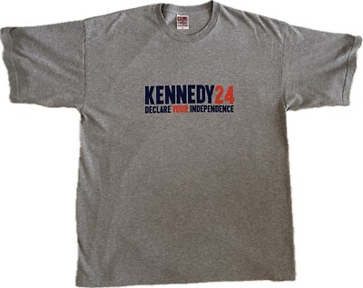 Kennedy 24 Declare Your Independence Heather Grey Unisex T-Shirt - XL