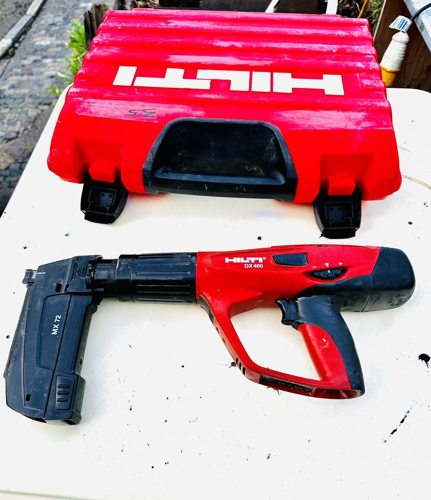 Hilti DX460 Powder Actuated Nail Gun.with MX 72 Magazine eBay