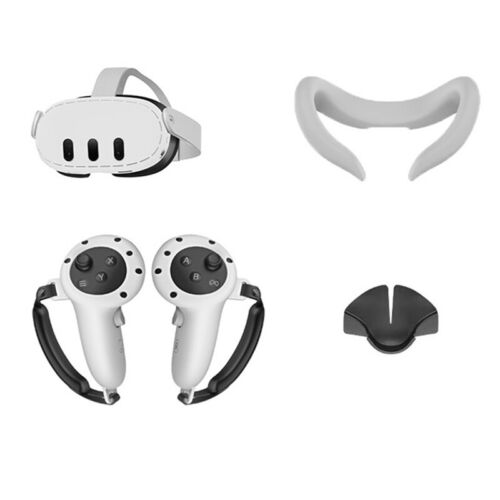 Silicone Controller Cover Case+Face Cover+Handle Case for Meta  3 VR2019 - Picture 1 of 6