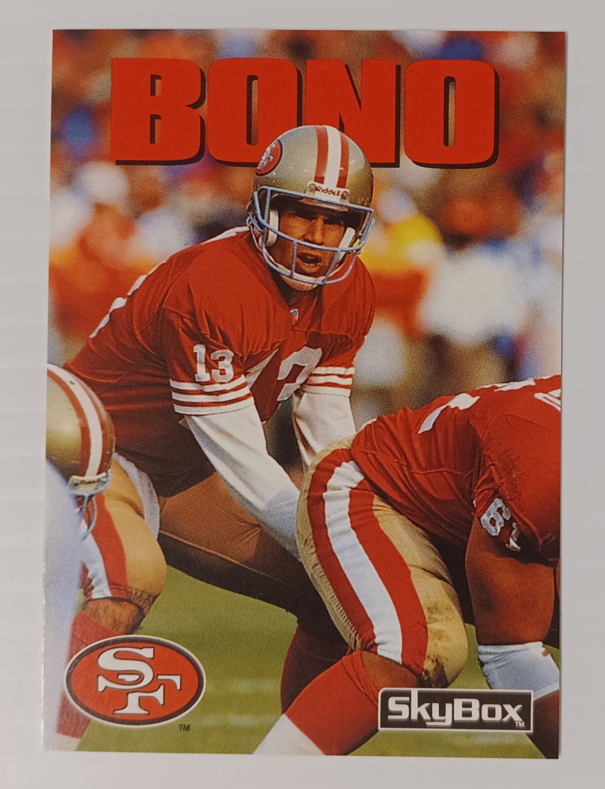 Skybox 1992 Impact Series Premier Edition 49ers Steve Bono NFL Card 194