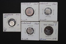 Netherlands 1945 1961 1967 1968 1973 1C 5C 10C Coins Lot
