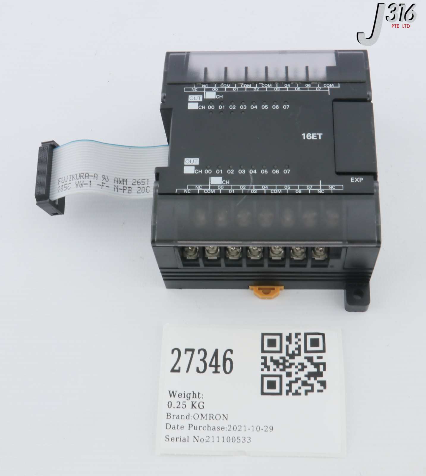 27346 OMRON 16 TRANSISTOR EXPANSION OUTPUT UNIT CP1W-16ET